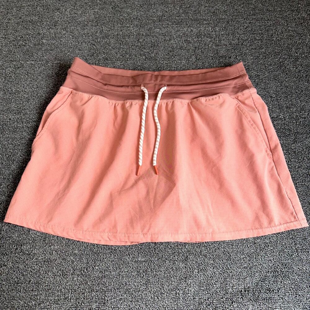 C&C California Skort Skirt Womens Small Pink Drawstring Stretch Pockets Athletic